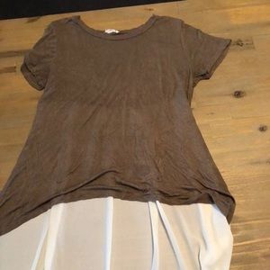 Unique, Dressy T-shirt.Back design is long w train